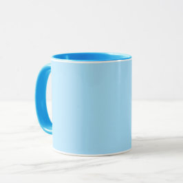 Ice Blue Solid Färg | Klassisk | ELEGANT Mugg