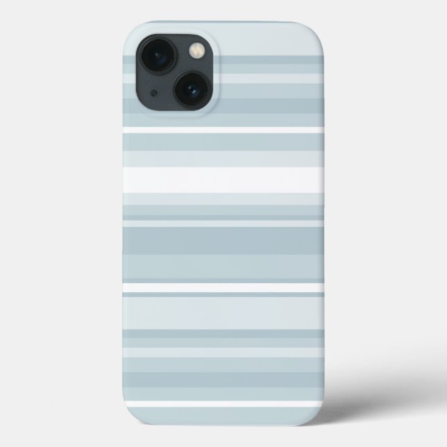 Ice blue stripes Case-Mate iPhone case (Baksida)