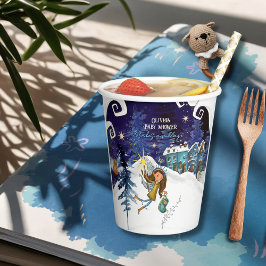 Ice Blue Winter Village Baby Shower | Flying Fairy