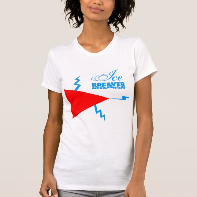 Ice Breaker vit eller lätt T Shirt (Framsida)