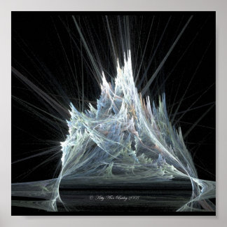 Ice Castle Fractal av Kattunge Ann Poster