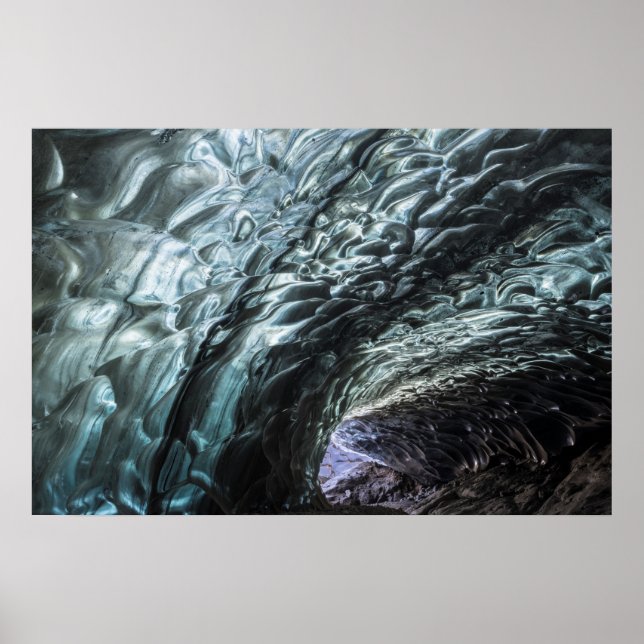 Ice Cave Wall Mönster Poster (Framsidan)