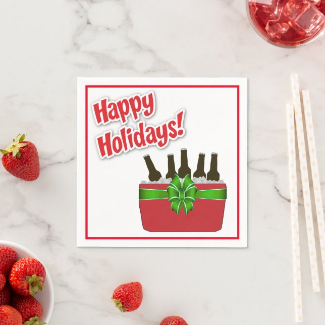 Ice Chest Beer Cooler Glad helg Pappersservett (Insitu)