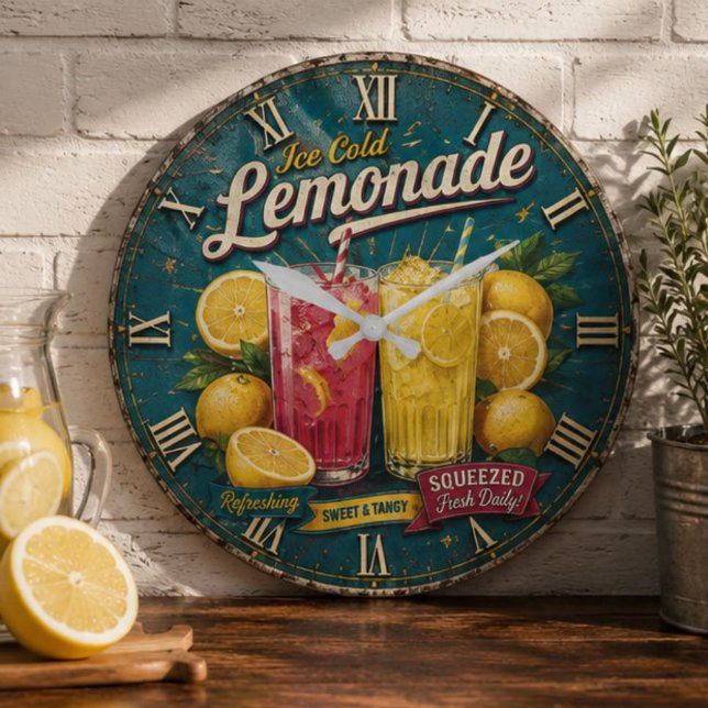 Ice Cold Lemonade Stor Klocka (Skapare uppladdad)