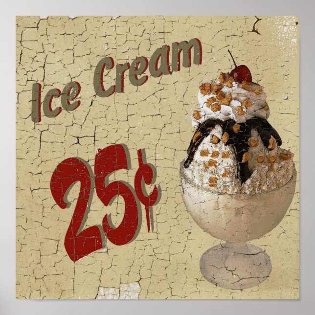 Ice Cream 25 cent Poster (Framsidan)