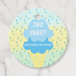 Ice Cream 2:a födelsedagen Gåvor Etiketter