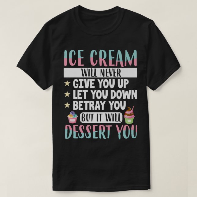 Ice Cream Älskare sommaren Candy Cone Kawaii Ice C T Shirt (Design framsida)