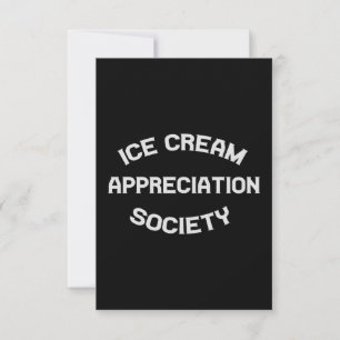 Ice Cream Appreciation Society Summertime FUNNY Tack Kort