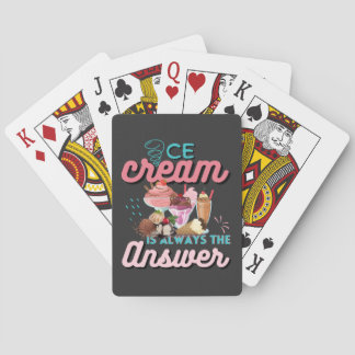 Ice Cream är alltid ett lustigt svar. Casinokort