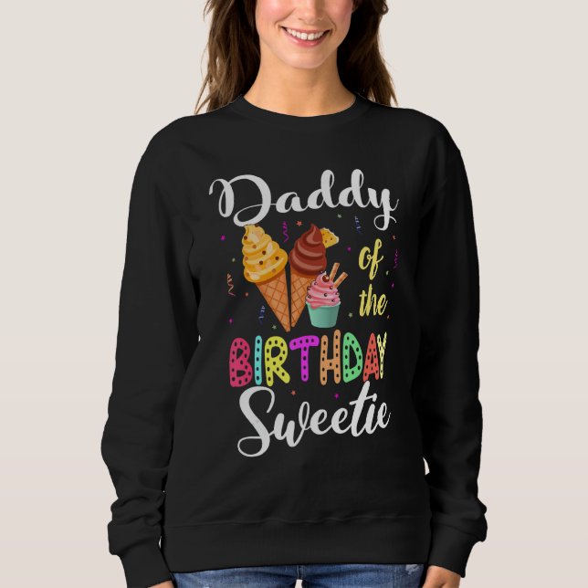 Ice Cream är pappan från födelsedagsknappen T Shirt (Framsida)
