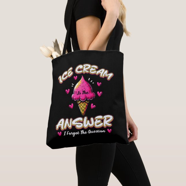 Ice Cream är svaret - jag glömde frågan Tygkasse (Närbild)
