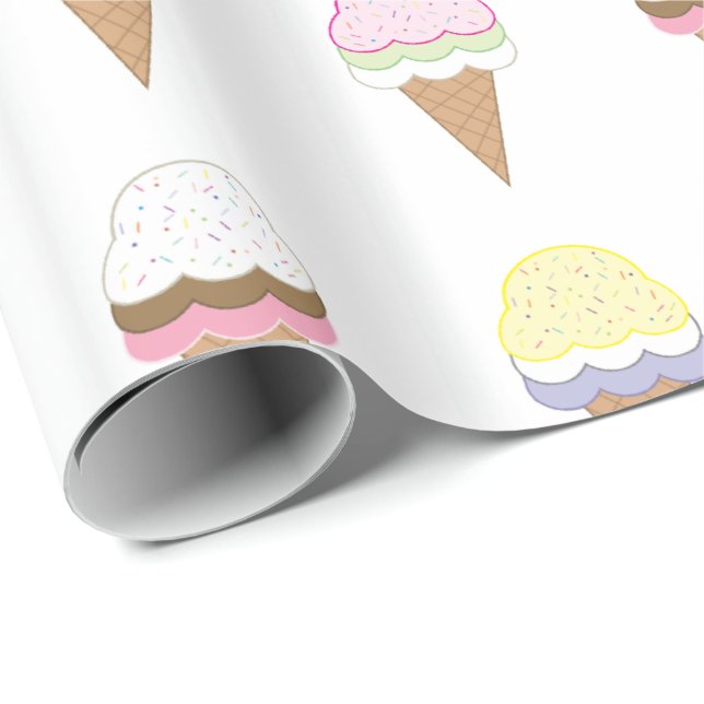 Ice Cream Awesomeness Presentpapper (Rullad Hörn)