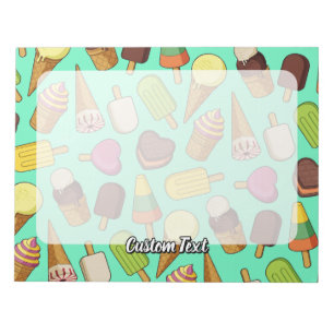 Ice Cream Background Anteckningsblock
