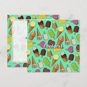 Ice Cream Background Inbjudningar