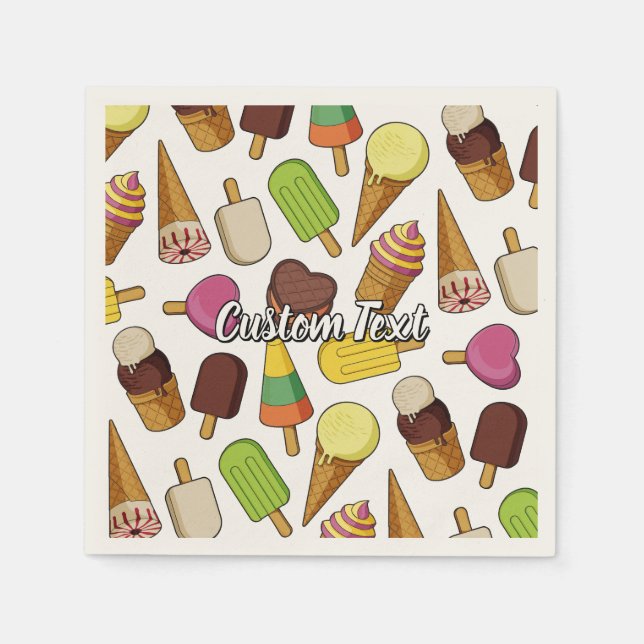 Ice Cream Background Pappersservett (Framsidan)