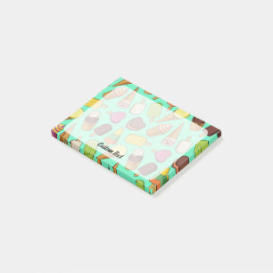 Ice Cream Background Post-it Block