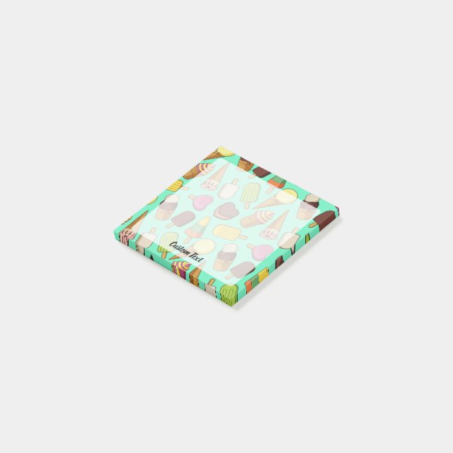 Ice Cream Background Post-it Block (Vinklad)