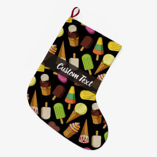 Ice Cream Background Stor Julstrumpa