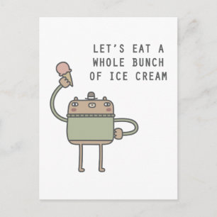 Ice Cream Bear Vykort