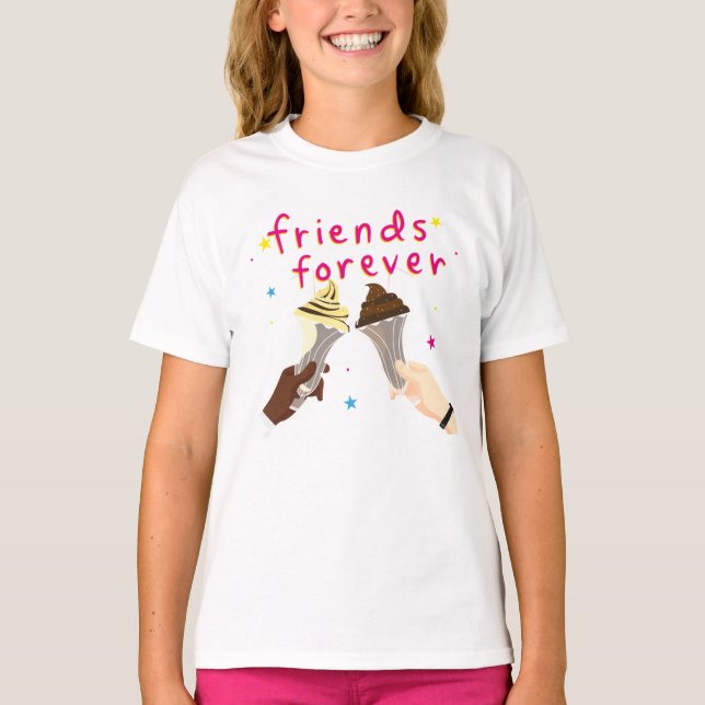 Ice Cream Best Friend T Shirt (Framsida)