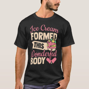 Ice Cream bildade detta underbara brödbrödrosor T Shirt