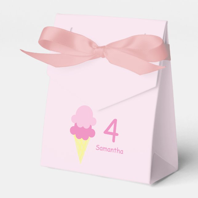 Ice Cream Birthday Presentaskar (Framsidan Sidan)