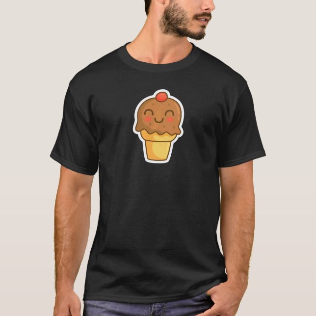 Ice Cream Bra Modet För manar Kvinnor Ungdom T Shirt (Framsida)