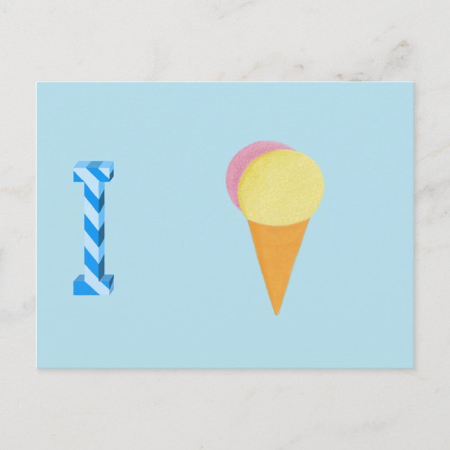 Ice Cream Card Vykort (Framsida)