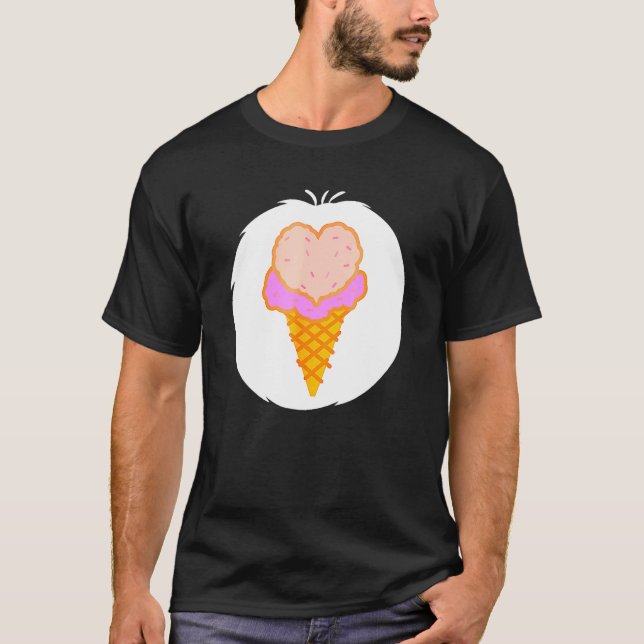 Ice Cream Care for Bear Flower Costume Halloween P T Shirt (Framsida)