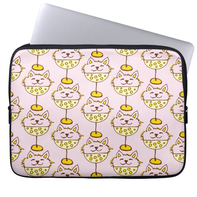 Ice Cream Cats II Laptop Sleeve (Framsidan)