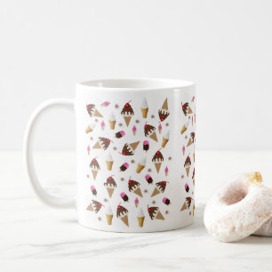 Ice Cream Chocolate Cherry Vanilla Mugg