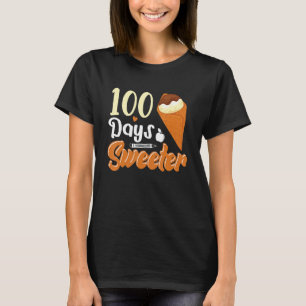 Ice Cream Cone 100-dagars skollärarflickor B T Shirt