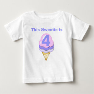 Ice Cream Cone Anpassade Birthday T-shirt