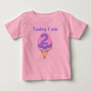 Ice Cream Cone Anpassade Birthday T-shirt