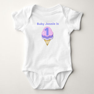 Ice Cream Cone Anpassade Birthday T-shirt
