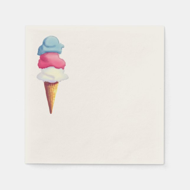 ICE CREAM CONE by SHARON SHARPE Pappersservett (Framsidan)