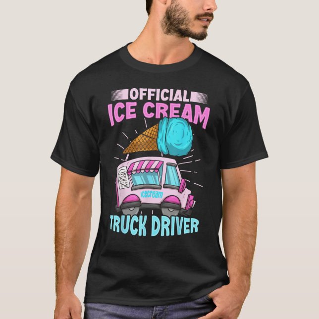 Ice Cream Cone for an Ice Cream Truck Driver T Shirt (Framsida)