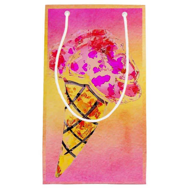 Ice Cream Cone Gift Bag (Framsidan)