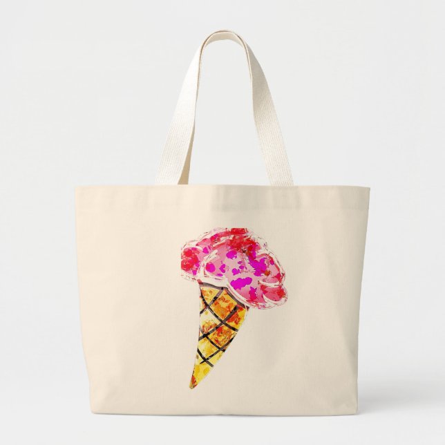 Ice Cream Cone Jumbo Tygkasse (Framsidan)