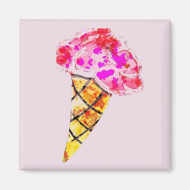 Ice Cream Cone Magnet (Framsidan)