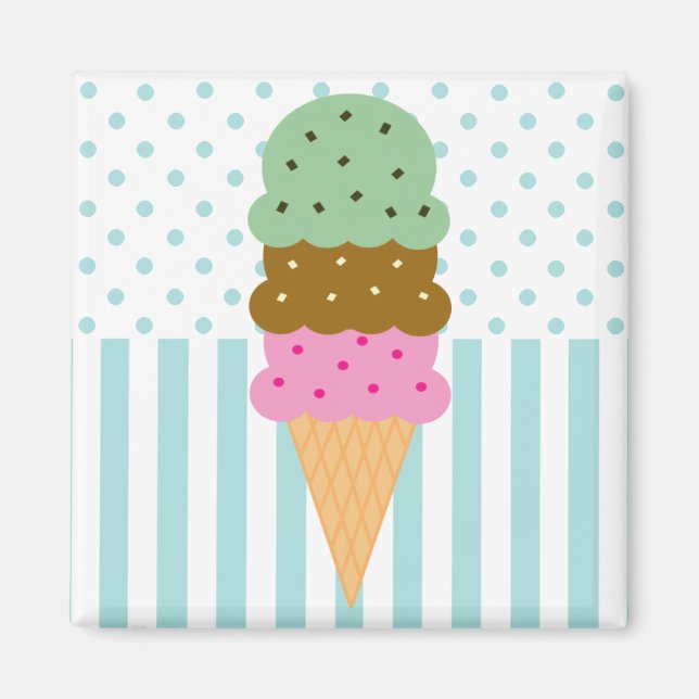 Ice Cream Cone Magnet (Framsidan)