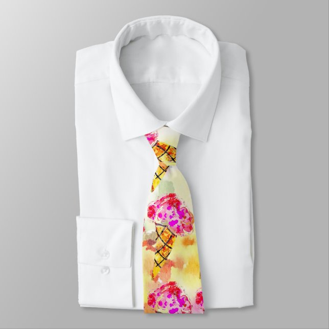 Ice Cream Cone Necktie Slips (Bunden)