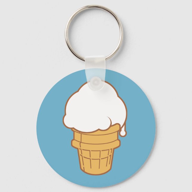 Ice Cream Cone Nyckelring (Framsida)