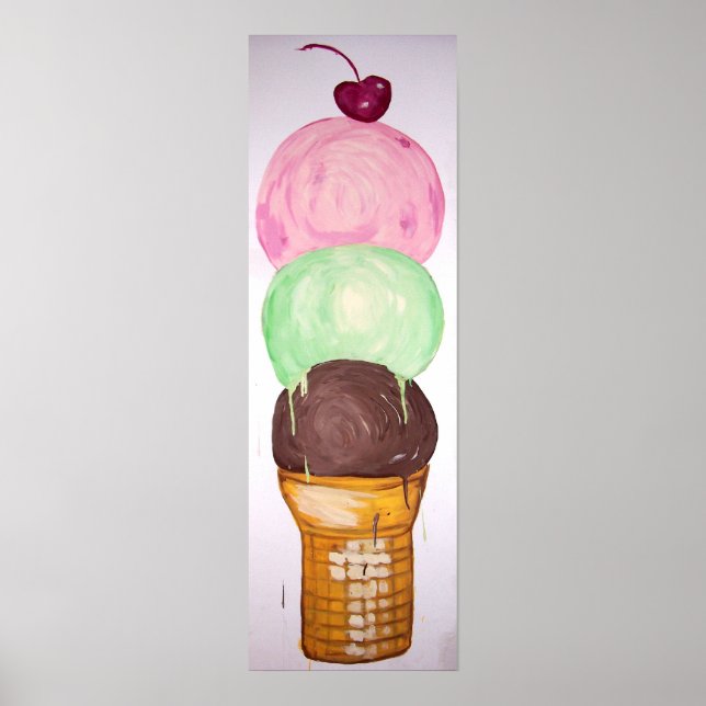 "Ice Cream Cone" Poster (Framsidan)