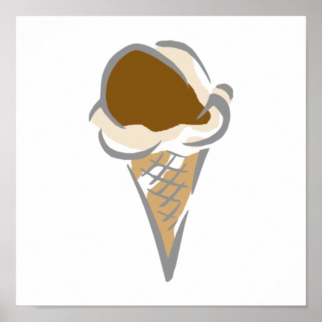 Ice Cream Cone Poster (Framsidan)