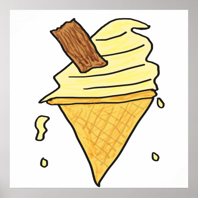 Ice Cream Cone Poster (Framsidan)
