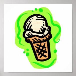 Ice Cream Cone Poster