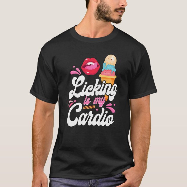 Ice Cream Cone Slickar min Cardio T Shirt (Framsida)