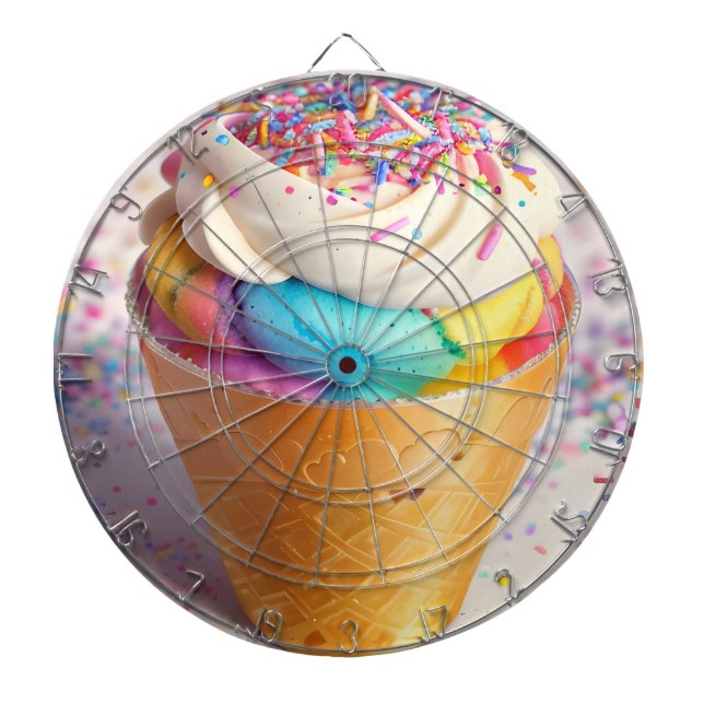 Ice Cream Cone Sprinkles Darttavla (Framsidan)