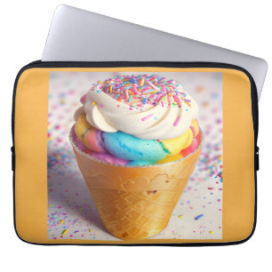 Ice Cream Cone Sprinkles Laptop Fodral